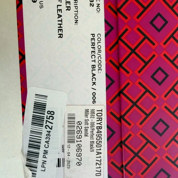 NIB TORY BURCH MILLER SOFT SANDAL  LEATHER PERFECT BLACK  WOMEN SIZE 9 - Picture 15 of 16